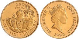 250 Dollars 1990, Save The Children. 9,60 G. 900/1000. Polierte Platte. Krause/Mishler 82. - Isole Cook