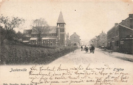[-5%] BELGIQUE - Juslenville - L'Eglise - ânes - Dentiste - Route - Animé - Nels Série 07 N°16 - Carte Postale Ancienne - Theux