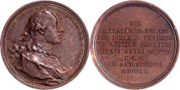 Bronzemedaille 1760 Von Franz Andreas Schega, A.d. Vorsitzenden Der Münzmeister Von Kuttenplan Und Herenberg, Sigismund  - Other & Unclassified