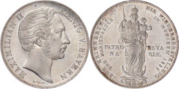Doppelgulden 1855. Mariensäule. Fast Stempelglanz, Prachtexemplar. Jaeger 84. Thun 97. AKS 168. - Other & Unclassified