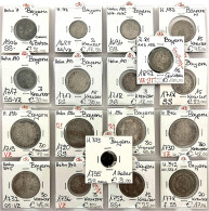 18 Münzen, 17 X Silber: Vom Batzen 1506 Bis 1/2 Gulden 1859. U.a. 30 Kreuzer 1719, 1720, 1721, 1730, 1732, 15 Kreuzer 17 - Other & Unclassified
