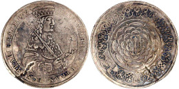 Breiter Doppelter Reichstaler O.J. (1641/1643), Königsberg. FRID : WILH : D : G : MAR : BRA : SA : ROM : IMP : ARCH : E  - Other & Unclassified