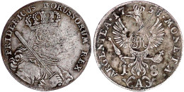 18-Gröscher 1758 A Berlin. Sehr Schön. Olding 355c. V. Schrötter 1713b. - Other & Unclassified