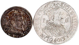 2 Stück: Trojak 1598 Riga Und Ort (1/4 Taler) 1623 Danzig. Vorzüglich, Prägeschwäche, Schöne Patina Und Gutes Sehr Schön - Other & Unclassified
