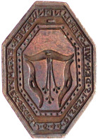 Petschaft (Siegelstempel) 1644. Zunft Der Leinenweber Von Wilster (Kreis Steinburg). Stempel Bronze Achteckig, 43 X 30 M - Other & Unclassified