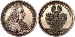 Silbermedaille Im Talergewicht O.J. V. P.P. Werner. Auf Johann Jakob Von Zwierlein In Biberod. Brustbild Nach Rechts/Beh - Other & Unclassified