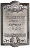 Zink-Kühlerplakette 1935 Von Klotz & Kienast. DDAC Findigkeitswettbewerb, Ortsgruppe München. 52 X 82 Mm. Vorzüglich - Other & Unclassified
