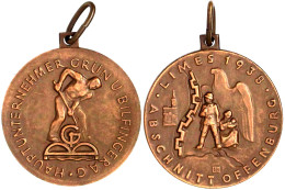Tragbare Bronzemedaille 1938 Von B.H. Mayer, Pforzheim, A.d. Limes-Abschnitt Offenburg, Hauptunternehmer Grün U. Bilfing - Other & Unclassified
