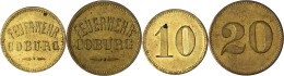 Messingmarken Zu 10 Und 20 (Pfg.) O.J. FEUERWEHR. Sehr Schön. Menzel22 5761.1-2. - Otros & Sin Clasificación