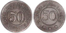 50 Pfg. Eisen O.J. Vorzüglich, Kl. Randfehler. Funck 194.1. - Other & Unclassified