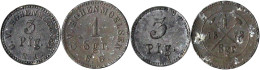 2 Stück: Zinkmarken, C.V. E.G., 3 Pfg. O.J. Und 1 Sgr. 1872, Rs. Schlägel Und Eisen (selten). Beide Sehr Schön. Menzel22 - Other & Unclassified