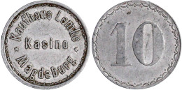 Aluminiummarke Zu 10 (Pfg.) O.J. Kaufhaus Lemke Kasino. 25 Mm. Sehr Schön. Menzel 15951.1. - Other & Unclassified