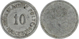 Aluminiummarke Zu 10 (Pfg.) O.J. WERKSKANTINE POLTE. Rs. Leer, 26 Mm. Sehr Schön. Menzel 15997.2. - Other & Unclassified