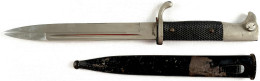 Drittes Reich: Seitengewehr Ohne Hersteller, In Scheide. Gesamtlänge 35 Cm. - Knives/Swords