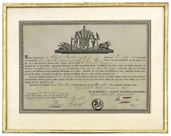 Braunschweig-Wolfenbüttel: Abschiedsurkunde Vom 15. Februar 1817 Des Reserve Bataillon Wolfenbüttel Für Den Ausscheidend - Other & Unclassified