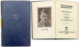 Hitler, Adolf. Mein Kampf. München 1940 (553.-557. Auflage). Blaues Ganzleinen Mit Goldprägung. Rückenleinen Fehlt. Als  - Other & Unclassified