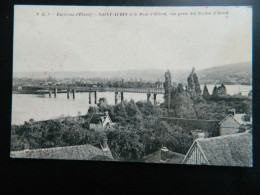 Delcampe - ENVIRONS D'ELBEUF                         SAINT AUBIN ET LE PONT D'ORIVAL VUE PRISE DES ROCHES D'OISSEL - Elbeuf