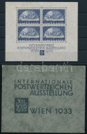 ** Ausztria 1933 WIPA Blokk Kifogástalan állapotban Tokkal Együtt, A Beragasztásból Származó Jelentéktelen Ragasztónyomo - Other & Unclassified