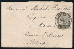 Osztrák Posta Levant 1893 Levél 1P Bélyeggel "JERUSALEM / GERUSALEMME" - Belgiumba Küldve - Other & Unclassified