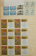 ** Szovjetunió 1967-1973 összefüggések, Főleg Négyes Tömbök Gyűjteménye, Házi Készítésű A4-es Berakóban (kis Betapadások - Other & Unclassified