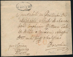 ~1820 Portós Levél "PESTH" - Bozsok - Other & Unclassified