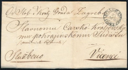 1849 Ex Offo Levél "AGRAM 1849" - "VICENZA" - Other & Unclassified