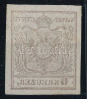 O 1850 6kr HP Ia. Szürkésbarna, Látványos Gépszínátnyomat / Type HP Ia. Greyish Brown With Machine Offset. "(KO)STAINI(Z - Other & Unclassified