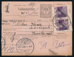 1920 Postautalvány 6 Db Bélyeggel - Other & Unclassified
