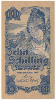 Ausztria 1945. 10Sch, I. Kiadás, "1366 062157" T:XF Austria 1945. 10 Schilling, 1st Issue, "1366 062157" C:XF Krause 114 - Unclassified