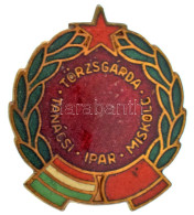 ~1960. "Tanácsi Ipar Miskolc - Törzsgárda" Zománcozott Bronz Jelvény (24x21mm) T:AU,XF - Unclassified