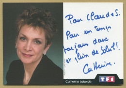 Catherine Laborde (1951-2025) - Animatrice Française - Jolie Photo Dédicacée - Televisie & Internet