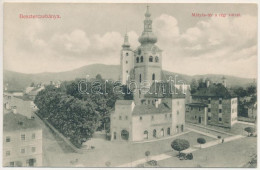 ** T2/T3 Besztercebánya, Banská Bystrica; Mátyás Tér A Régi Várral. Bánovszky és Dohnányi Kiadása / Square, Castle - Unclassified