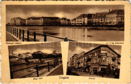 T4 Ungvár, Uzshorod, Uzhhorod, Uzhorod; Galagói Részlet Az Ung Folyóval, Régi Híd, Zsinagóga, Korzó, üzletek / Uzh River - Unclassified