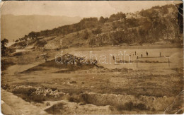 * T3/T4 1924 Fiume, Rijeka; építési Munkálatok / Construction Works. Photo (gyűrődések / Creases) - Unclassified