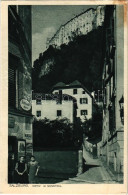* T2 1921 Salzburg, Motiv Im Nonnthal, Freisaal Gasse / Street, Shop - Unclassified