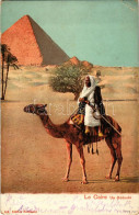 T2/T3 1926 Cairo, Le Caire; Un Bédouin / Camel, Folklore, Pyramid (EK) - Unclassified
