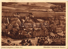 T2/T3 1928 Düsseldorf, Medizinische Kliniken. Bekannte Krankenhäuser U. Kliniken Nr. 4. / Hospital Clinics (EB) - Unclassified