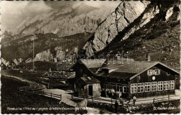 * T2 Garmisch-Partenkirchen, Hochalm Gegen Wettersteinspitze / Tourist Hotel, Cattle, Mountains. Alpiner Kunstverlag H.  - Unclassified