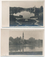 * Bucharest, Bukarest, Bucuresti, Bucuresci; Carol Park - 2 Pre-1945 Original Photo Postcards - Non Classés