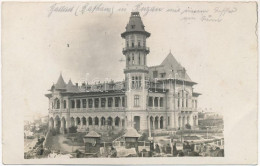 * T2/T3 Buzau, Buzeu, Bodzavásár; Meglőtt Városháza A Német Megszállás Alatt / WWI Damaged Town Hall During The German M - Non Classés