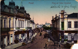 * T4 1926 Ploiesti, Ploesti, Ploesci; Piata Si Calea Campinei / Square And Street, Shops (EM) - Non Classés
