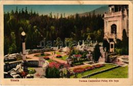 T2/T3 1939 Sinaia, Terasa Castelului Peles Din Fata / Castle Terrace (EK) - Non Classés