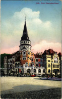 T2/T3 1916 Celje, Cilli; Hotel Deutsches Haus, Automobile + "XVI. Sz. Kórházvonat Parancsnokság" (fl) - Unclassified