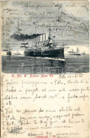 T2/T3 1900 SMS Kaiser Karl VI. Az Osztrák-Magyar Haditengerészet VI. Károly-osztályú Páncélos Cirkáló / WWI Austro-Hunga - Unclassified