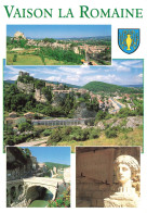 [-5%] FRANCE - Vaison La Romaine - Vue Aérienne - Pont - Statue - Multivue - Carte Postale - Vaison La Romaine