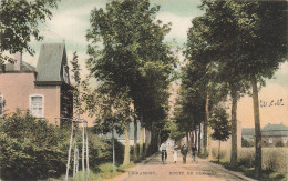 [-5%] BELGIQUE - Libramont - Route De Recogne - Allée - Bicyclette - Enfant - Colorisé - Animé - Carte Postale Ancienne - Libramont-Chevigny