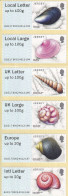 2017 Jersey Shells Marine Life Post&Go Complete Strip Of 6 MNH  @ BELOW FACE VALUE - Jersey