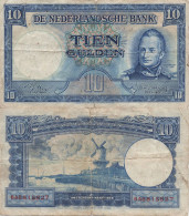 Netherlands, 10 Gulden 1949, Pick 83(a), VF - 10 Gulden