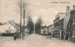 [-5%] BELGIQUE - Libramont - Route De Freux - Charrette - Transport - Arbres - Roue -  Oblit En 1913 - Carte Postale Anc - Libramont-Chevigny