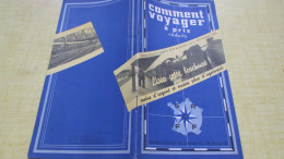 Prospectus Publicitaire 1935 GRCFF GRANDS RESEAUX CHEMINS DE FER FRANCAIS ILLUSTRE ANDRE GIROUX - Eisenbahnverkehr